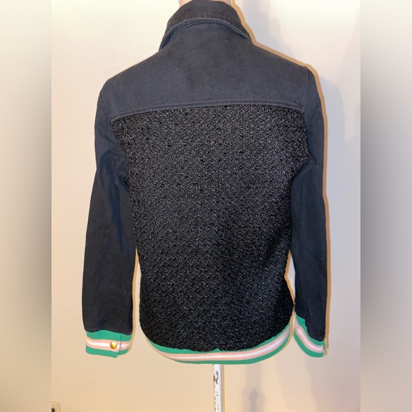 Ivystorehouse Alpha Kappa Alpha AKA Sorority Black Pink Green Button Jacket sz S - Picture 7 of 9